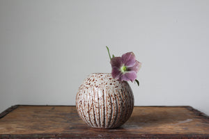Carved Orb Vase