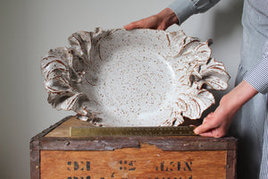 Anthos Platter in Speckled White: One