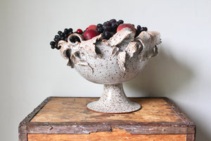 Slightly Imperfect Large Pedestal Dish (read full description)
