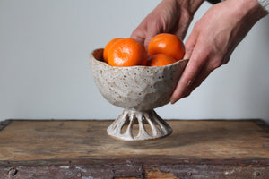 Handbuilt Pedestal Dish: Two