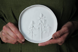 Herbarium: Botanicals in Porcelain White: Five