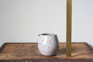 Hand Jug in Speckled White