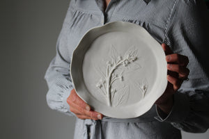 Herbarium: Botanicals in Porcelain White: Nine