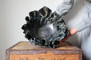 Anthos Bowl in Metallic Black