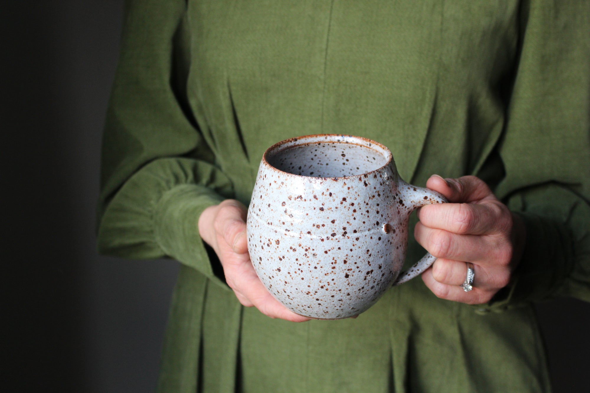 Speckled White Mug: Eleven
