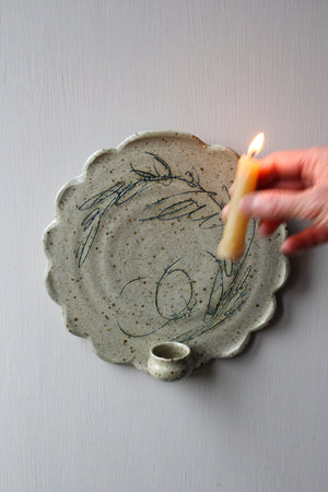 Botanical Wall Sconce Candle Holder: Three