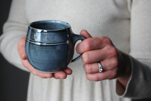 Smaller Tea Mug in Metallic Black: One