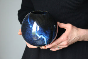 Orb Vase in Indigo