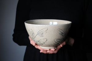 Botanical Serving Bowl in Rustic Clay: One