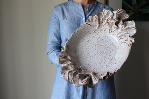 Anthos Platter in Speckled White: One