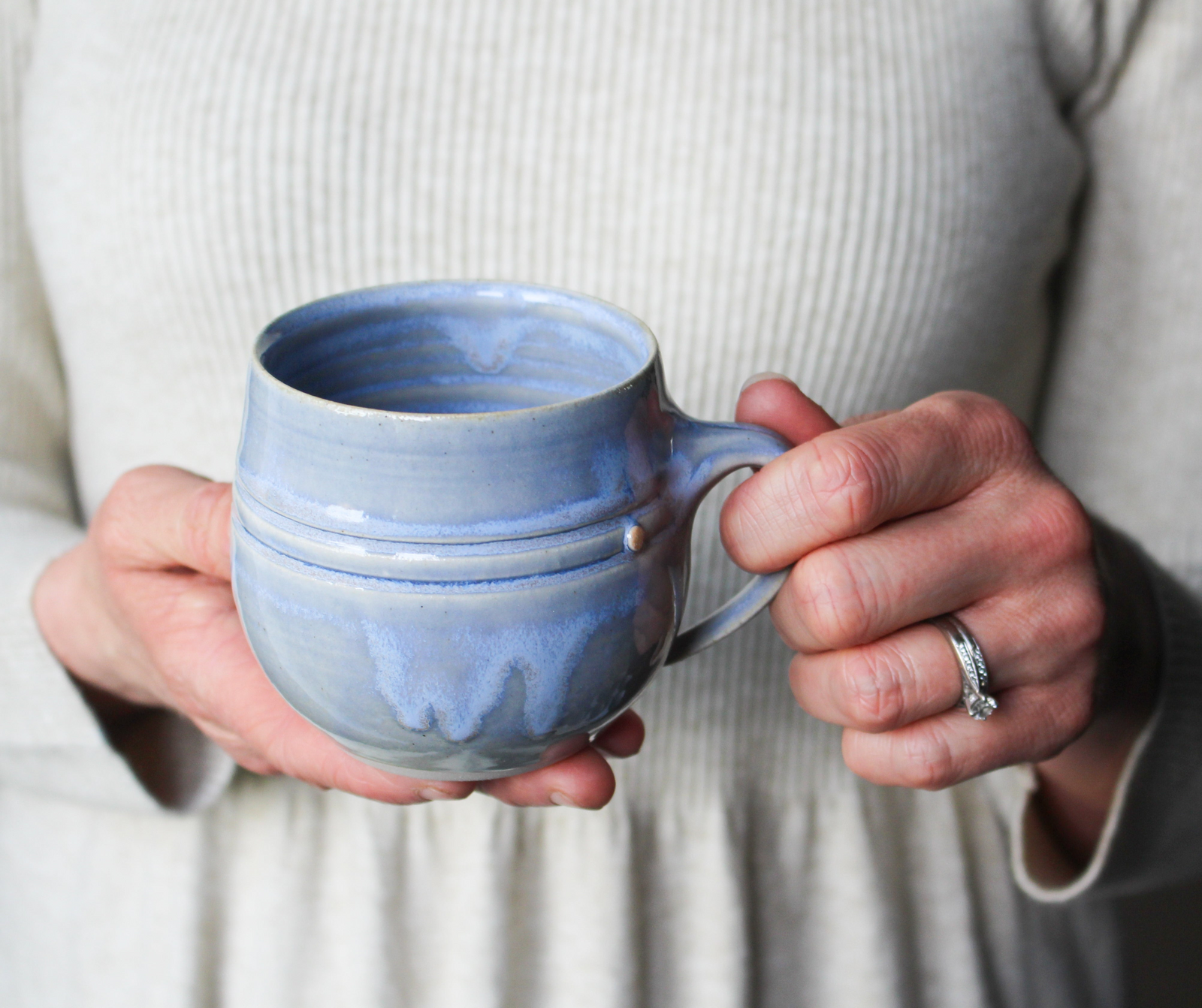 Smaller Tea Mug in Blue: Twenty Five