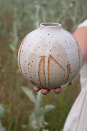 Poured Lustre Vase: One