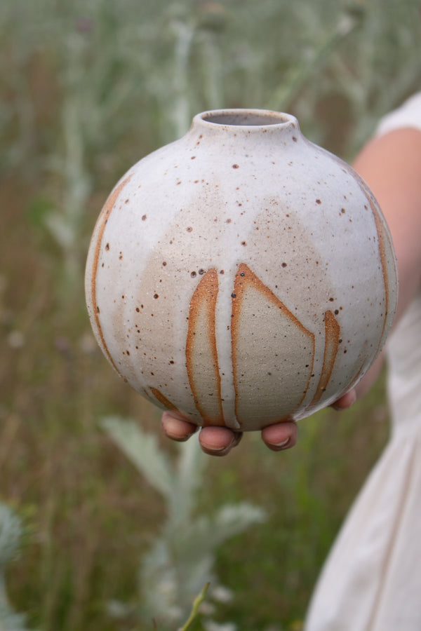 Poured Lustre Vase One Illyria Pottery