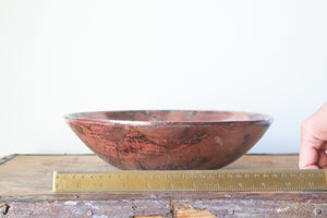 Metallic Rose Gold Raku Bowl: Three