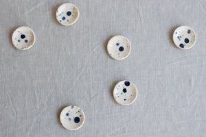 Tiny Cobalt Speckled Jewellery Dish