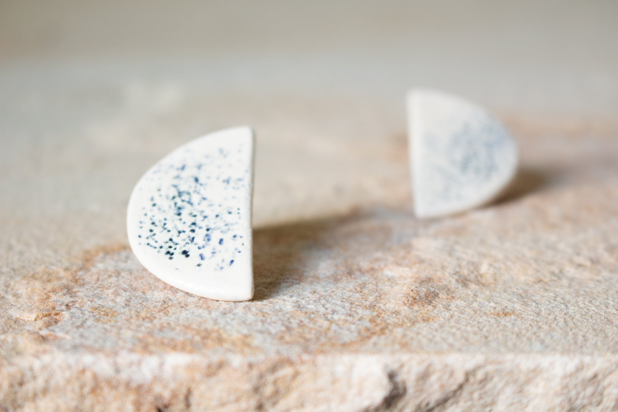 Handmade Ceramic Earrings: One Hundred and Six