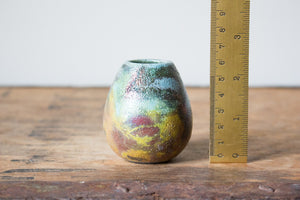 Colourful Raku Vase