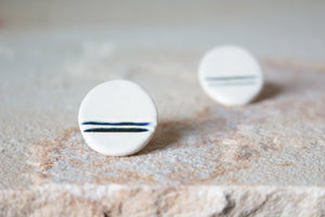 Handmade Ceramic Earrings: Ninety Seven