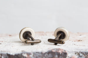 Handmade Ceramic Cufflinks: Two