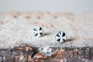 Handmade Ceramic Earrings: One