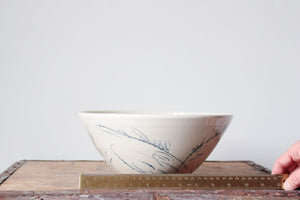 Slightly Flawed Botanical Serving Bowl: Three