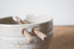 Rice Bowl in Rustic White