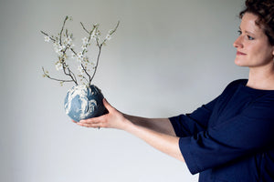 Orb Vase in Blue: Four