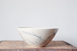 Slightly Flawed Botanical Serving Bowl: Three