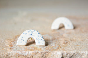 Handmade Ceramic Earrings: One