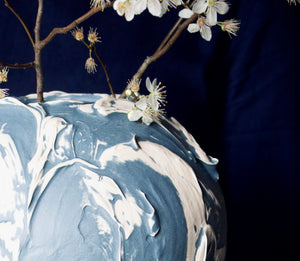 Orb Vase in Blue: One