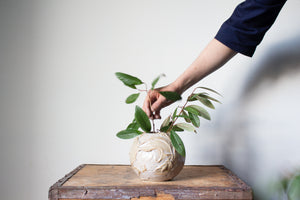 Orb Vase in White: Seven