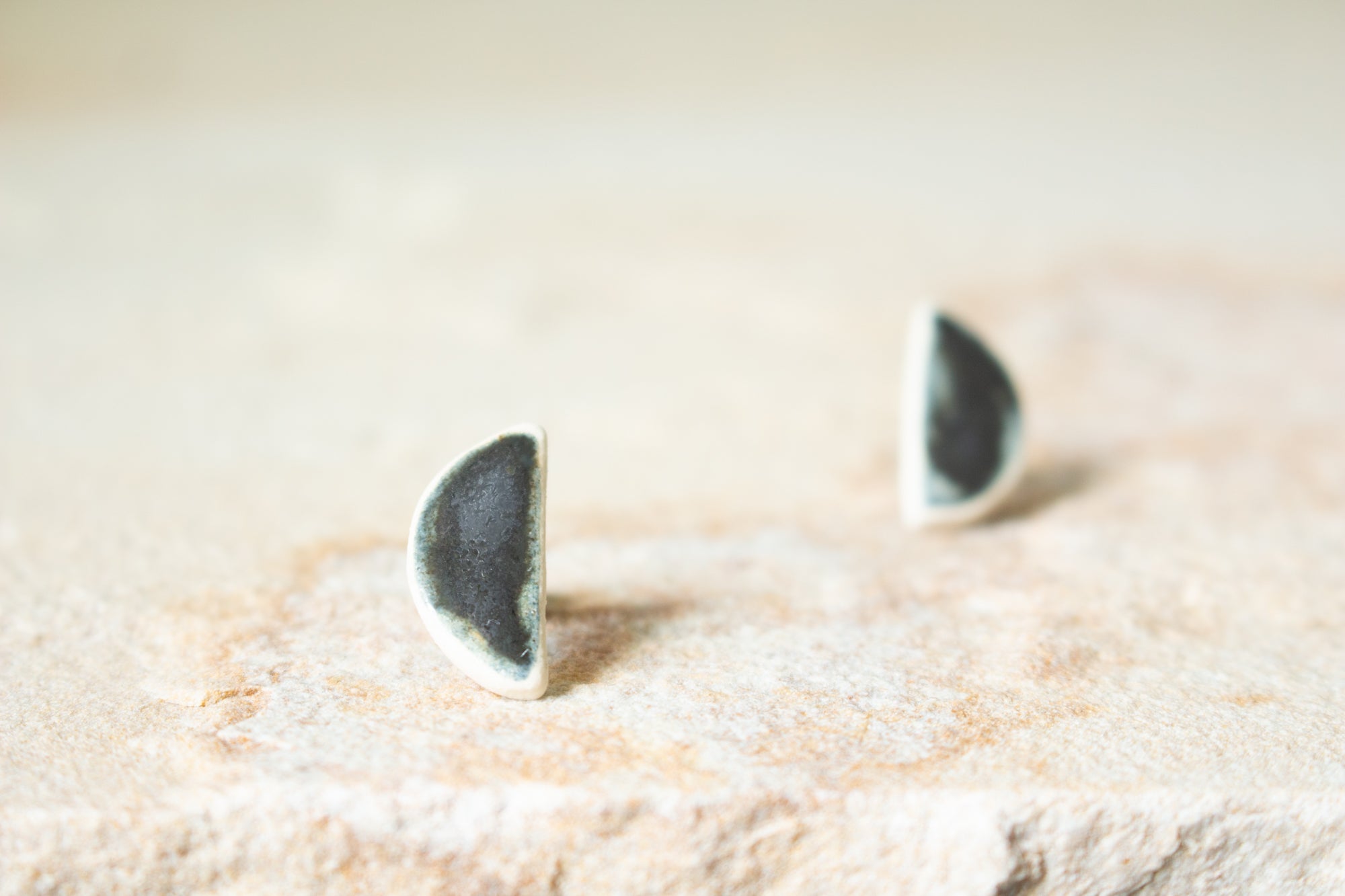 Handmade Ceramic Earrings: Fourteen