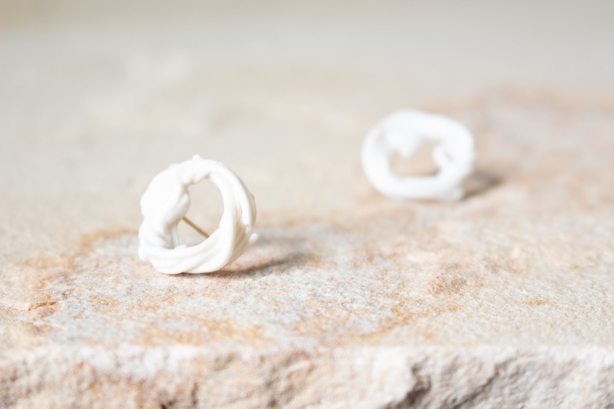 Handmade Ceramic Earrings: Sixty Six