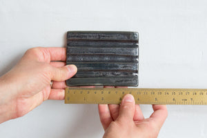 Soap Dish in Metallic Black