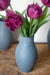 Daffodil or Tulip Vase in Matte Blue