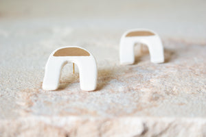 Handmade Ceramic Earrings: Ninety Eight