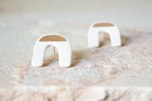 Handmade Ceramic Earrings: Ninety Eight