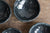 Black Salt or Pepper Pot with Wooden Spoon
