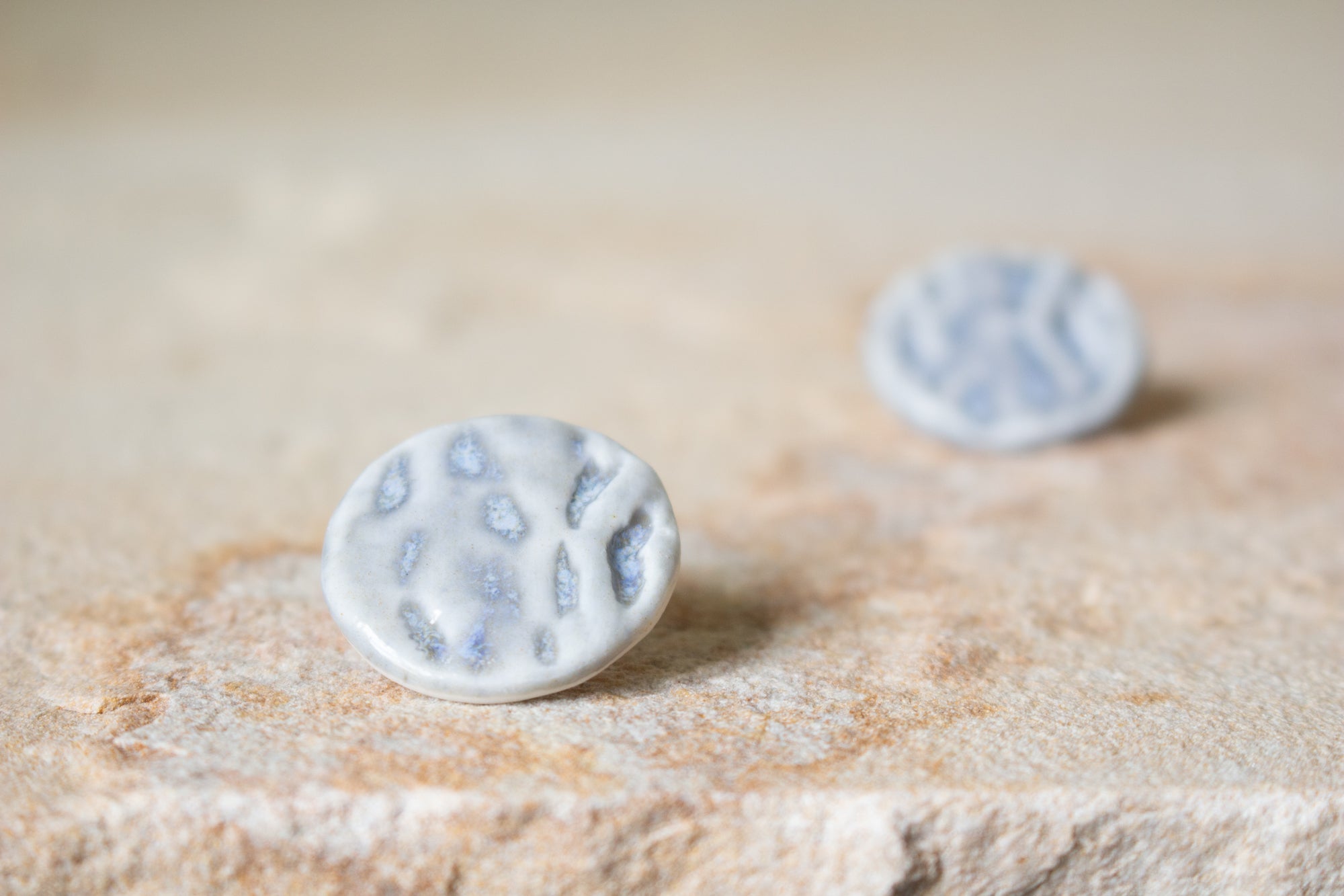 Handmade Ceramic Earrings: Eighteen