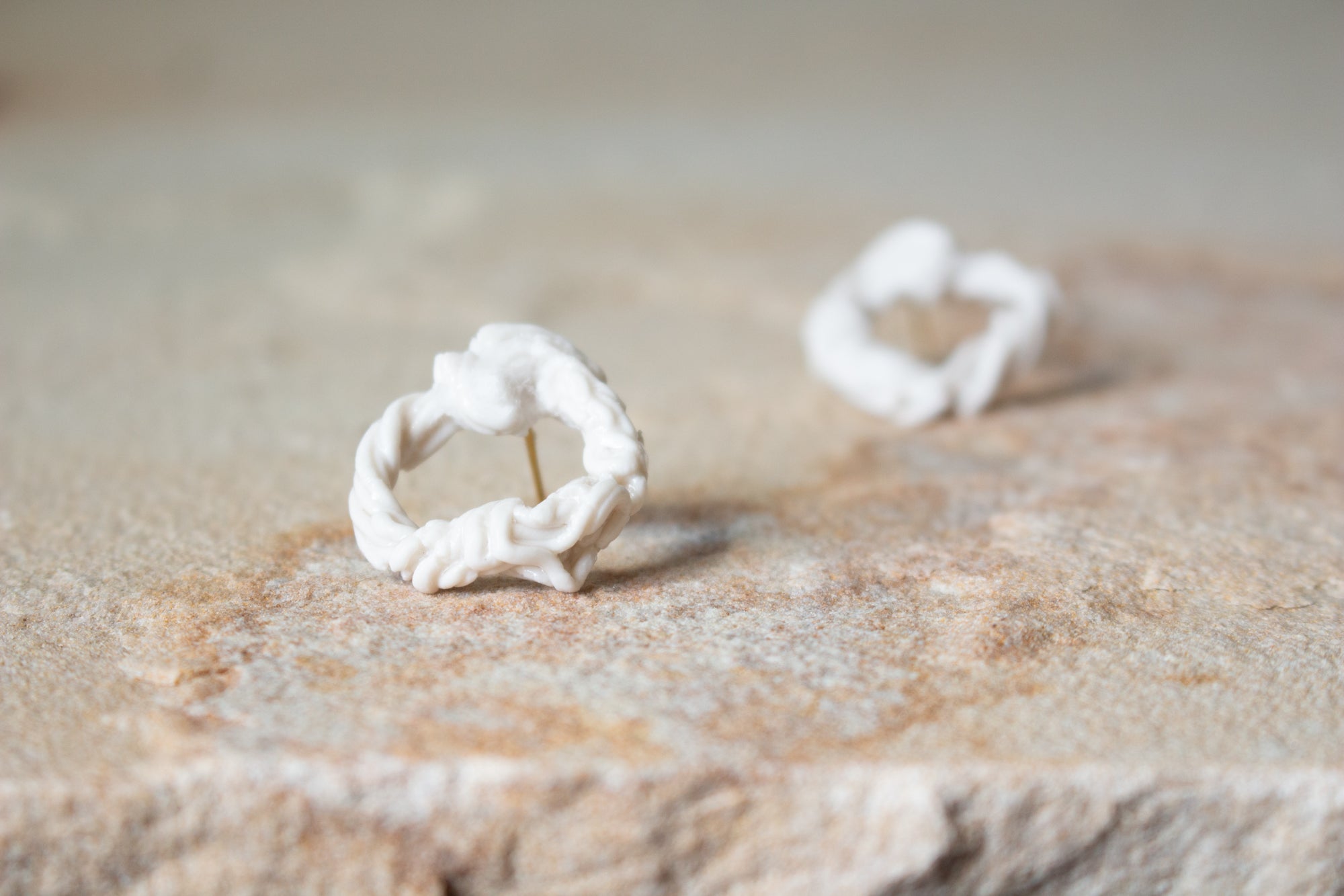 Handmade Ceramic Earrings: Sixty Nine