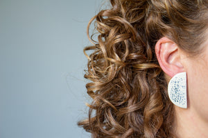 Handmade Ceramic Earrings: One Hundred and Six