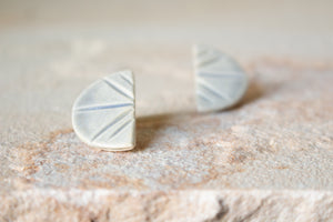 Handmade Ceramic Earrings: One Hundred and Three