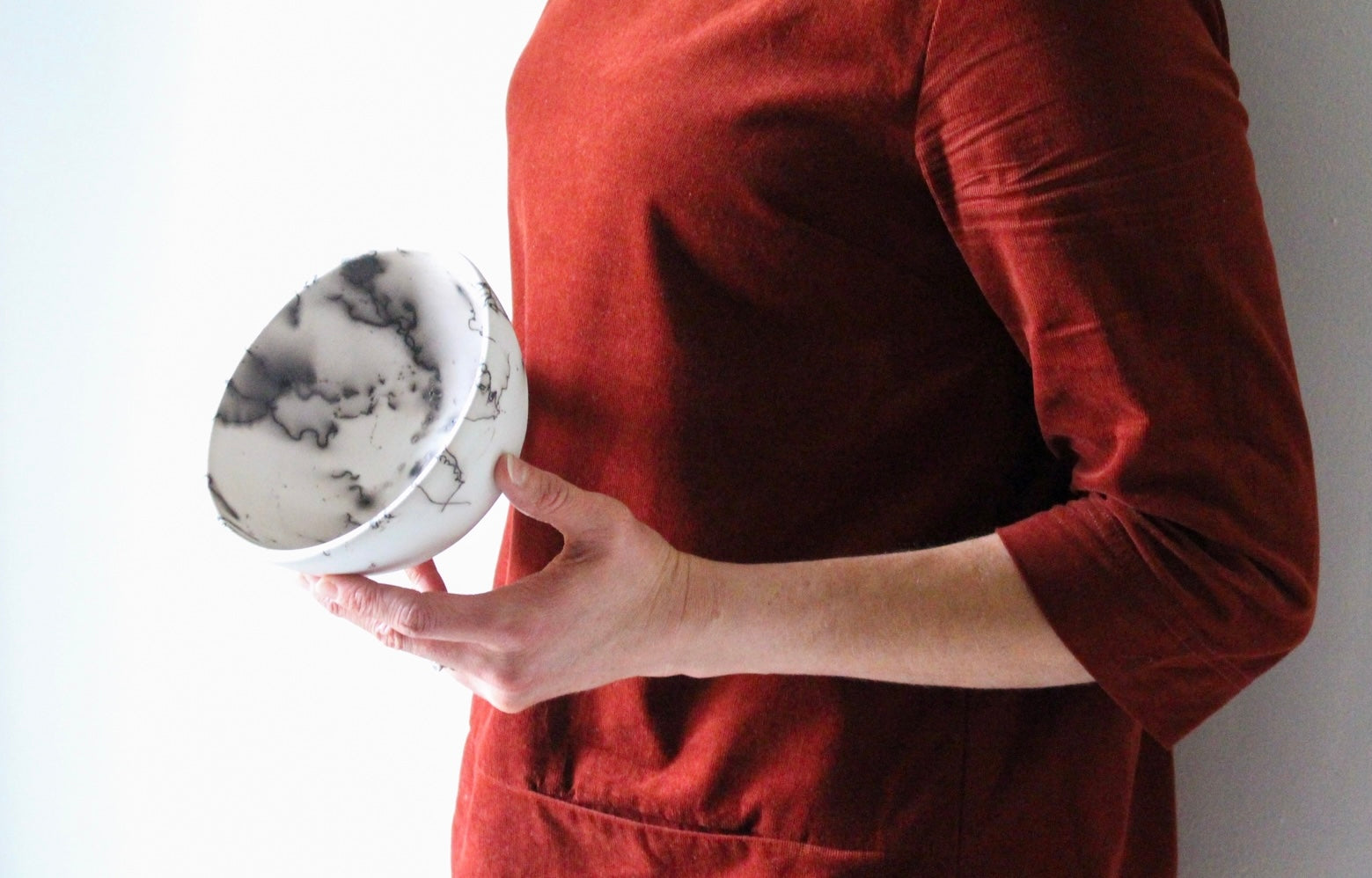 Horse Hair Raku Bowl: Four