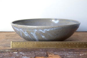 Wide Salad Bowl in Rustic Blue