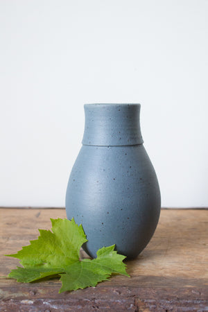 Daffodil or Tulip Vase in Matte Blue