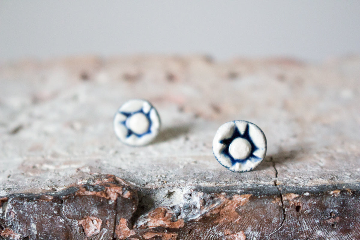 Handmade Ceramic Earrings: Nineteen