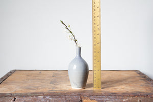 Tiny Glossy Blue Bud Vase: Eight